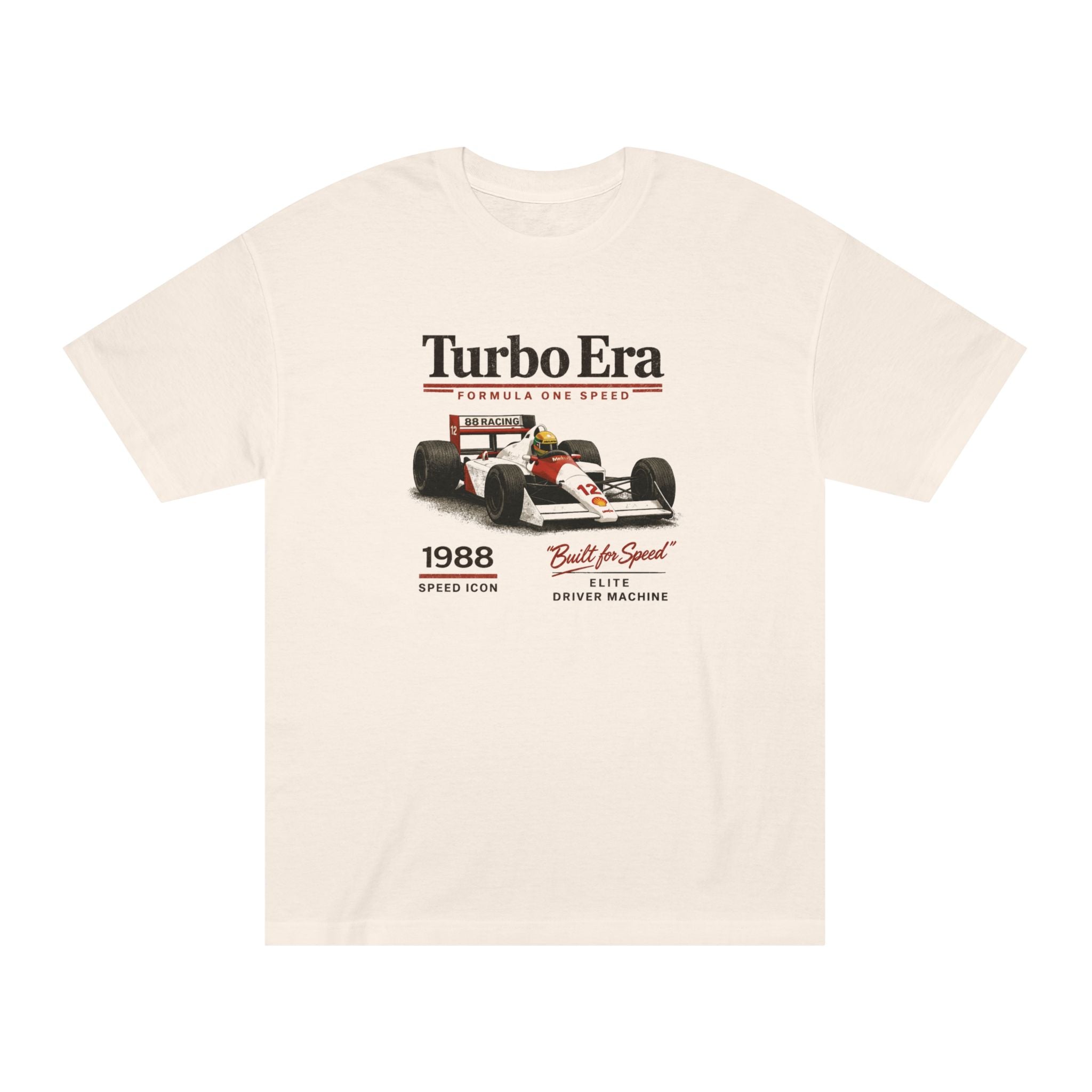 Vintage Formula Racing T-Shirt – Turbo Era 1988 Graphic Tee | Apex Archive