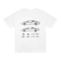 1970s Sports Car Blueprint Tee